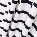 Punto Viscosa Stripes Negro - Ribes y Casals