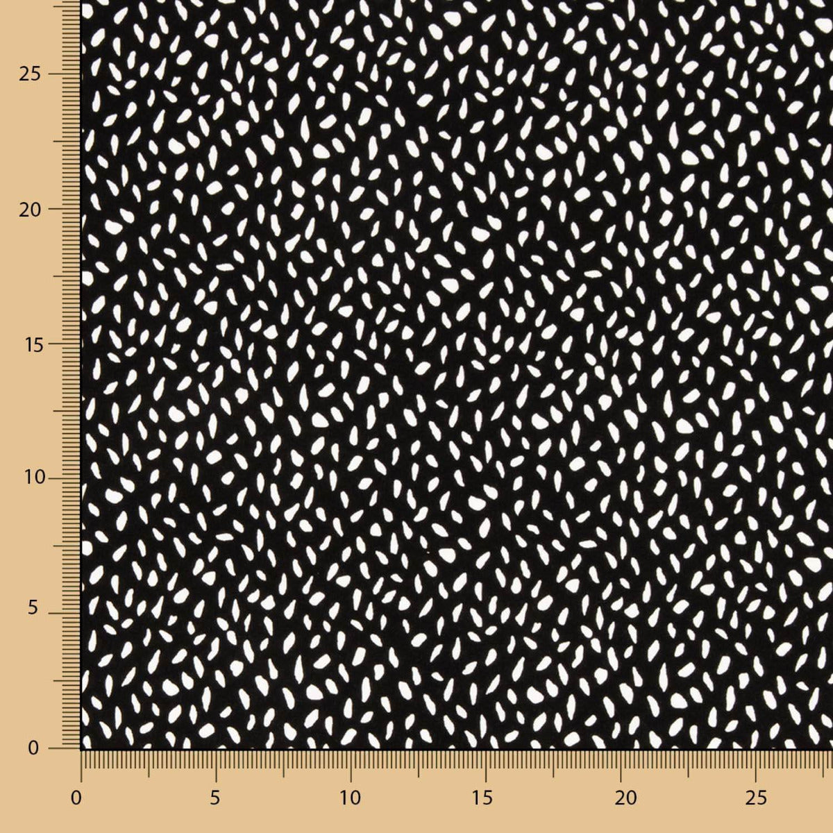 Punto Viscosa Tears Blanco-Negro - Ribes y Casals