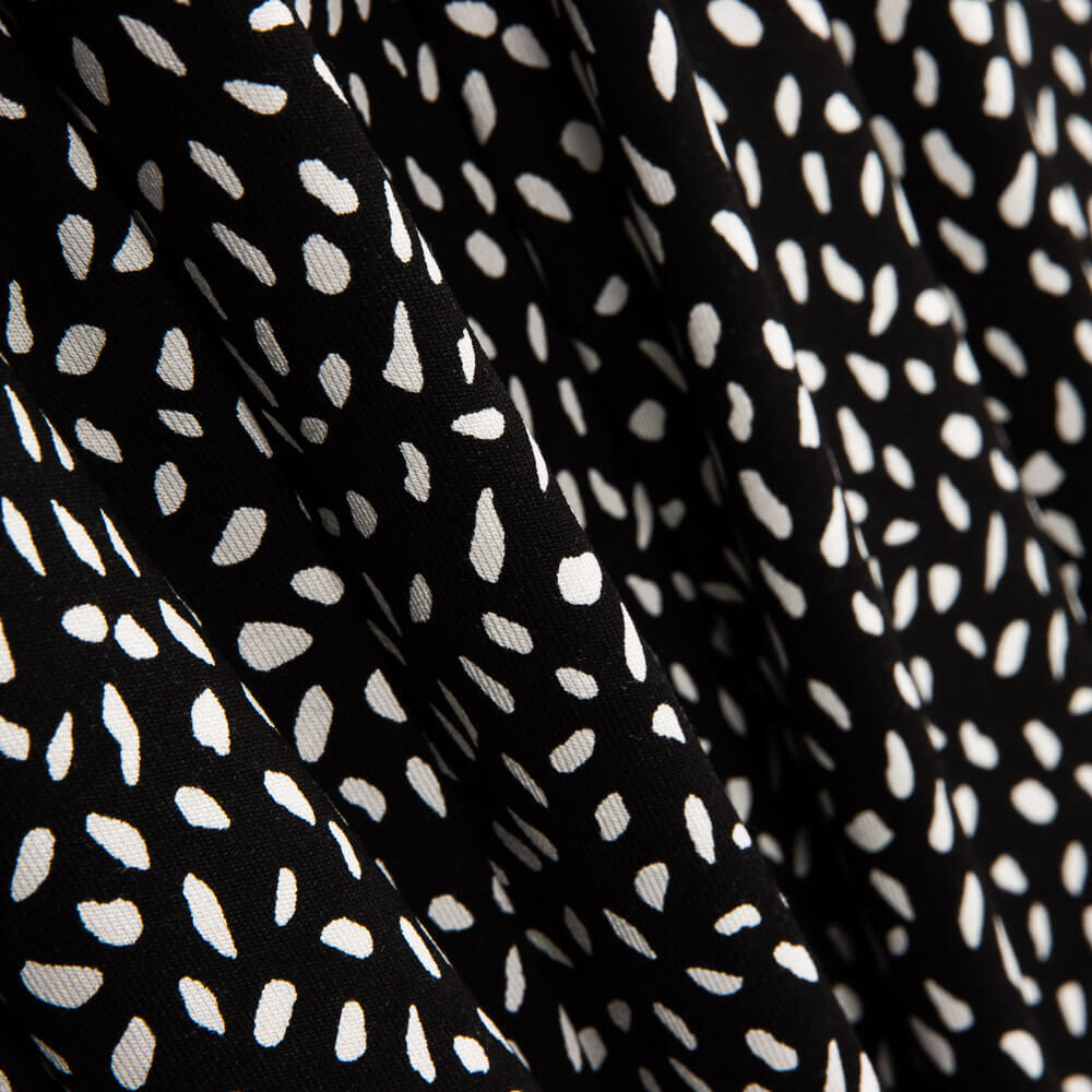 Punto Viscosa Tears Blanco-Negro - Ribes y Casals