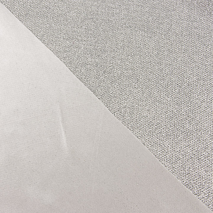 Punto Lamé Glitter Plateado - Ribes y Casals