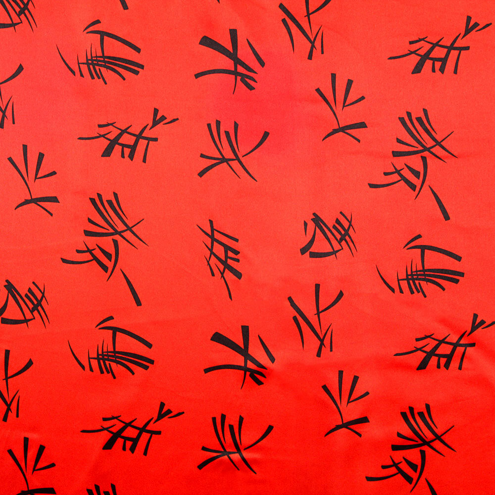 Raso Carnaval Chino Rojo - Ribes y Casals