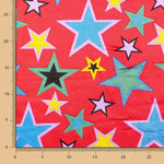 Raso Carnaval Estrellas Rojo - Ribes y Casals