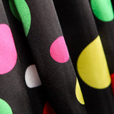 Raso Carnaval Lunares Color Negro - Ribes y Casals