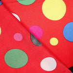 Raso Carnaval Lunares Color Rojo - Ribes y Casals