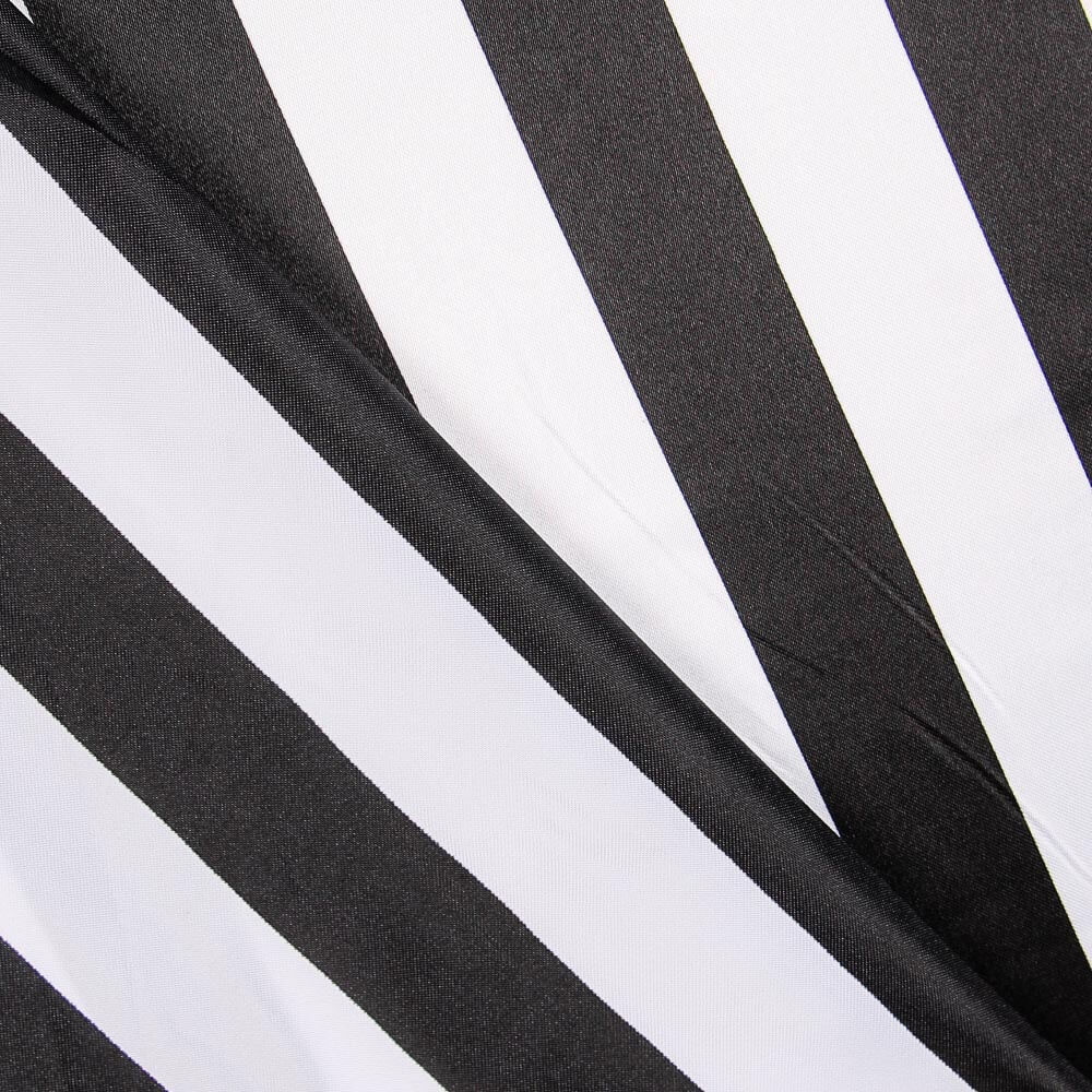 Raso Carnaval Rayas Negro - Ribes y Casals