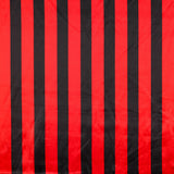 Raso Carnaval Rayas Rojo Negro - Ribes y Casals