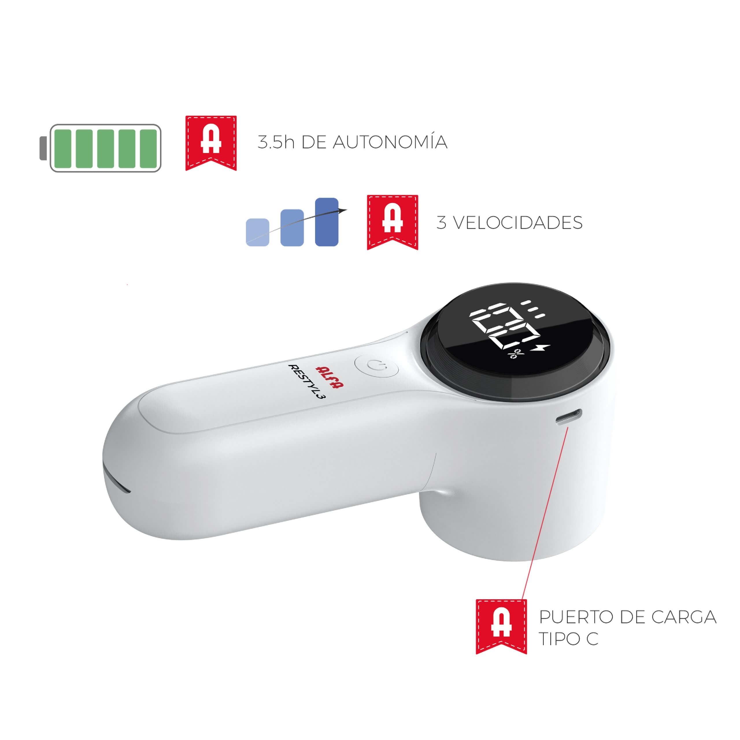 Quitapelusas Eléctrico ALFA Restyl3 - Ribes y Casals