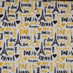 Retal Coralina Love France 100x150 cm - Ribes y Casals