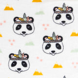 Retal Coralina Pandas Blanca 70x150 cm - Ribes y Casals