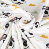 Retal Coralina Pandas Blanca 70x150 cm - Ribes y Casals