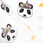 Retal Coralina Pandas Blanca 70x150 cm - Ribes y Casals