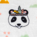 Retal Coralina Pandas Blanca 70x150 cm - Ribes y Casals