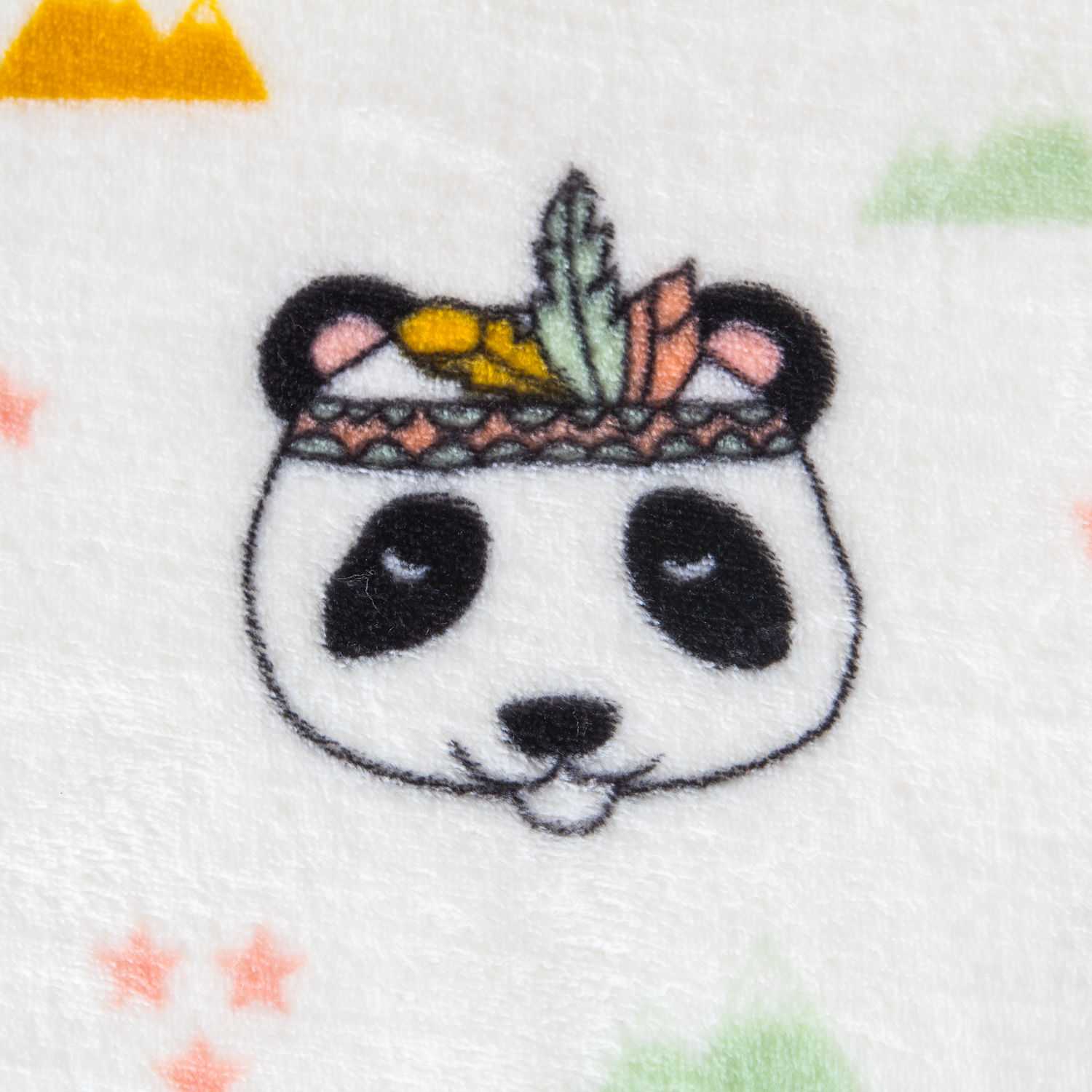 Retal Coralina Pandas Blanca 70x150 cm - Ribes y Casals