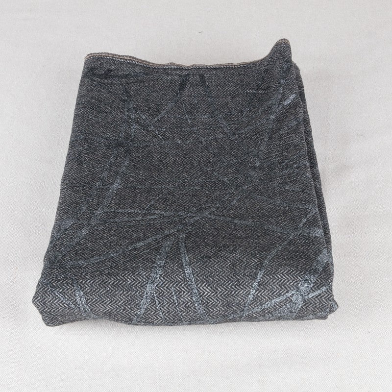 Retal Lana Espiga Foil Gris 150x150cm - Ribes y Casals