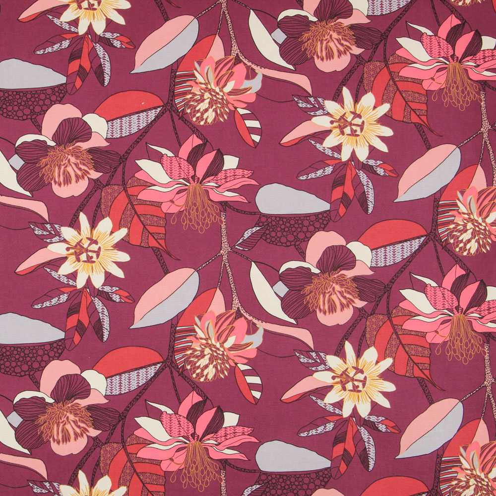 Retal Loneta Panamá Hibiscus 100x145 cm - Ribes y Casals