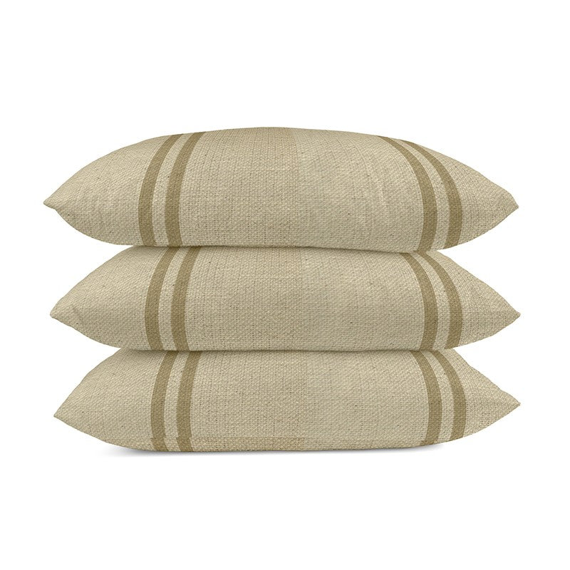 Retal Loneta Saco de Grano Raya Beige 85x160 cm - Ribes y Casals