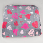 Retal Minky Corazones Fucsia 150X150cm - Ribes y Casals