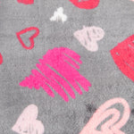 Retal Minky Corazones Fucsia 150X150cm - Ribes y Casals