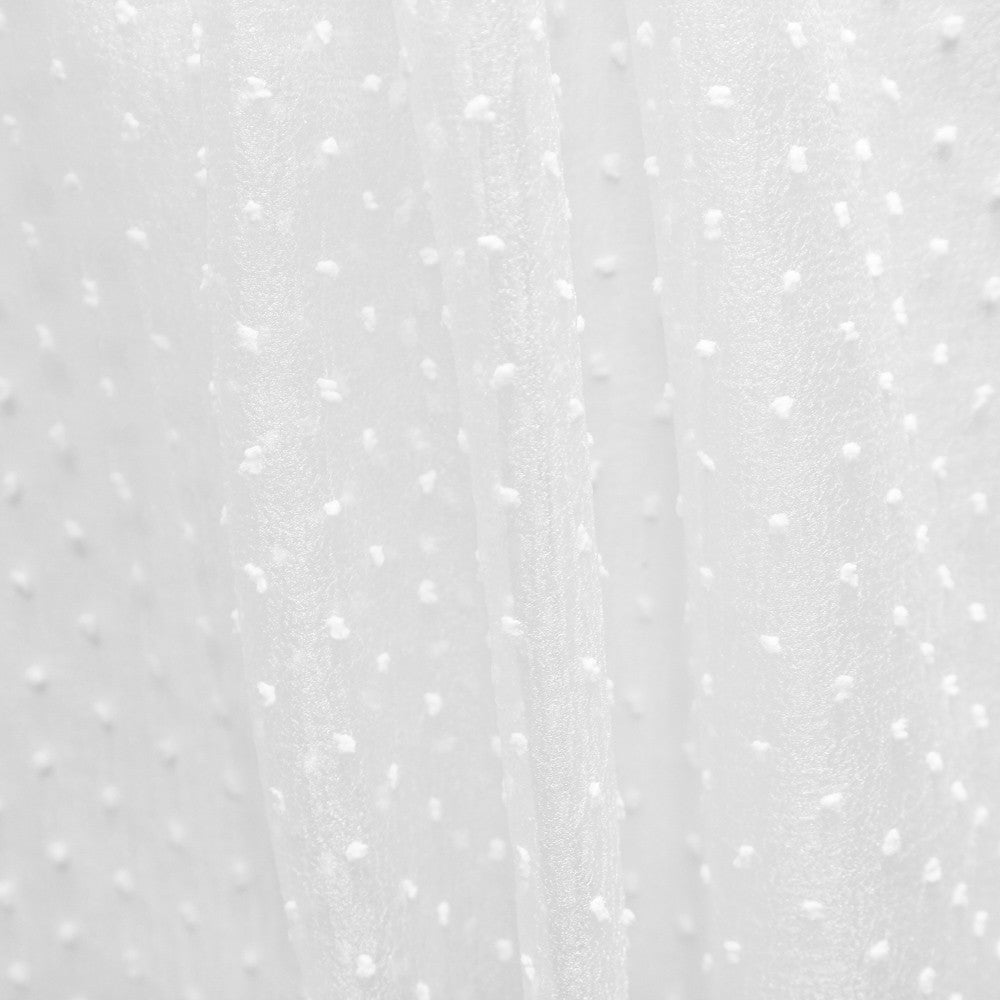 Retal Organza Poliéster Plumeti Blanco 300x160 cm - Ribes y Casals