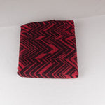 Retal Poncho Zig Zag Rojo 150x150cm - Ribes y Casals
