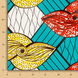 Retal Tela Africana Wax Tanzania 200x110 cm - Ribes y Casals