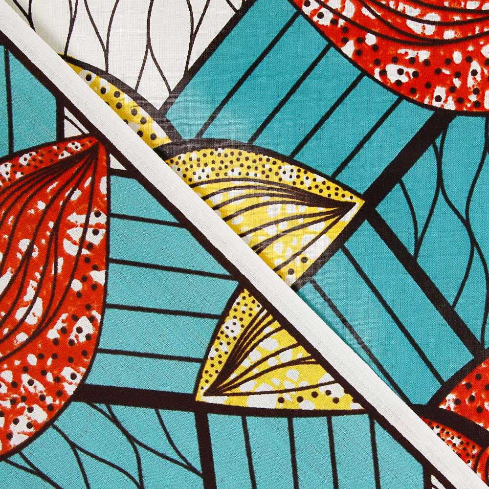 Retal Tela Africana Wax Tanzania 200x110 cm - Ribes y Casals