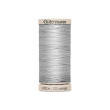 Hilo para Acolchar y Patchwork Gütermann 200 m Gris Claro 618 - Ribes y Casals