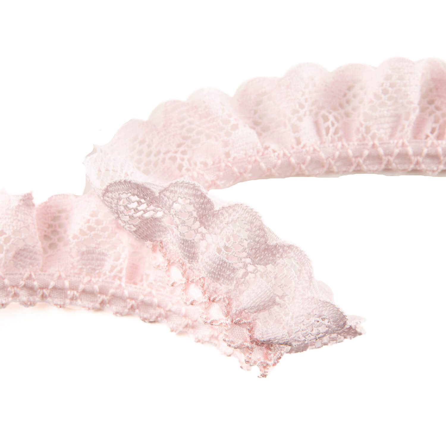 Tira de Puntilla Rosa Suave 22 mm - Ribes y Casals