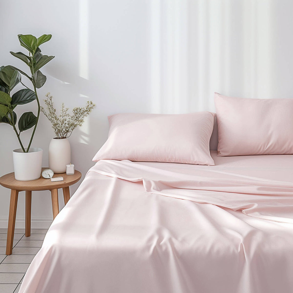 Confección Cama 150cm Algodón 200 Hilos Rosa Cerámica - Ribes y Casals