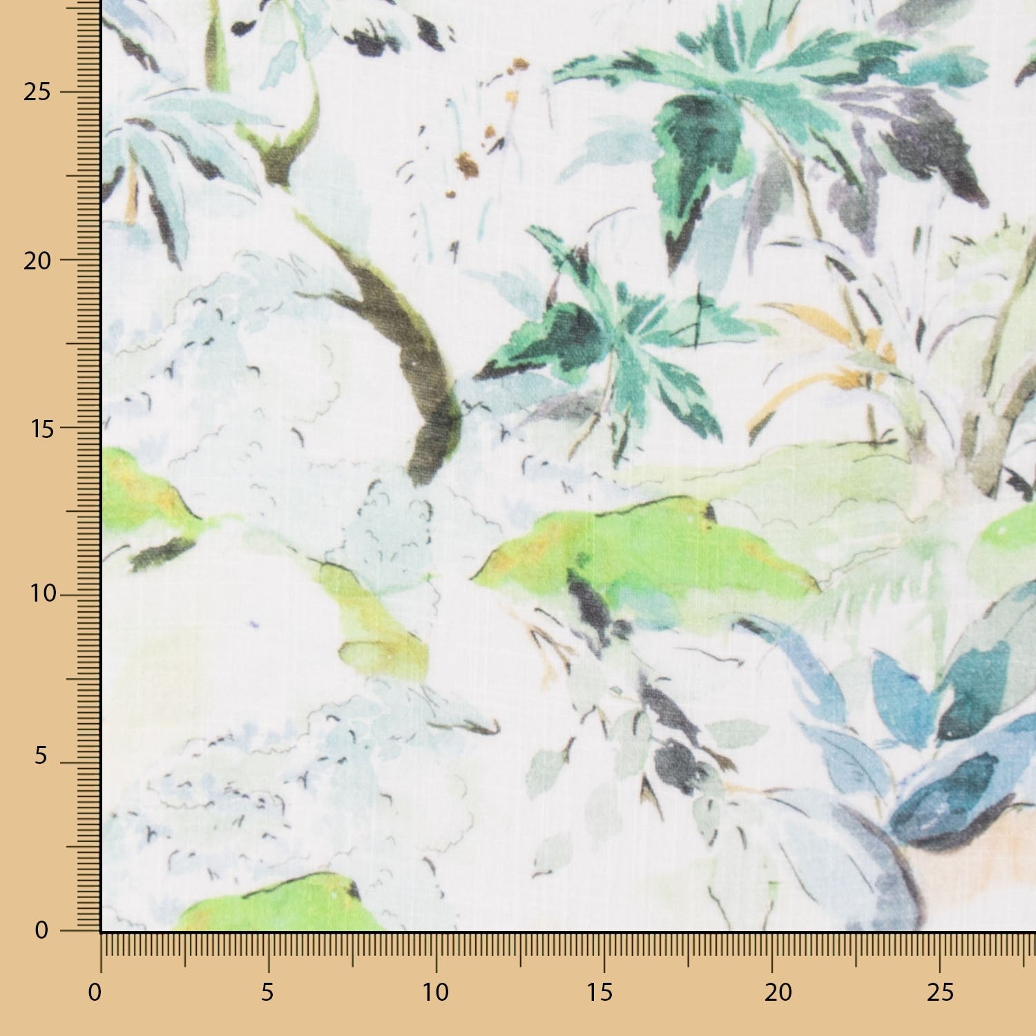 Rústico Algodón Floral Pistacho - Ribes y Casals