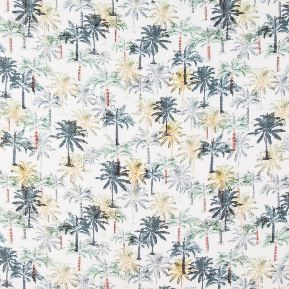 Rústico Algodón Palmeras Verde Bosque - Ribes y Casals