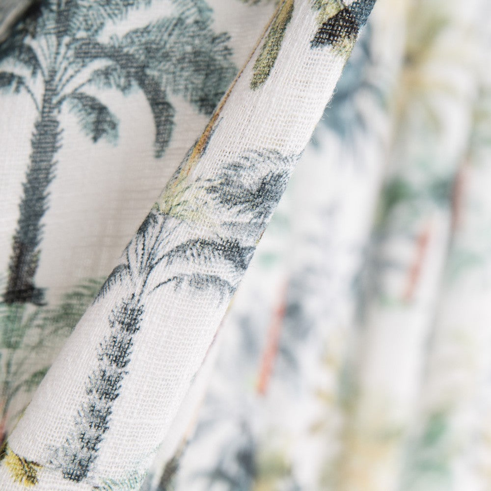 Rústico Algodón Palmeras Verde Bosque - Ribes y Casals