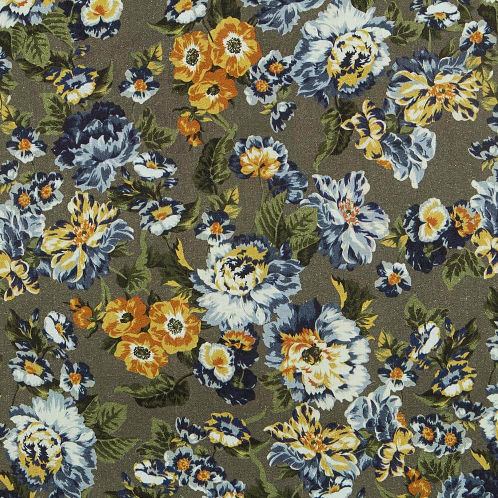 Rústico Viscosa Floral Verdes - Ribes y Casals