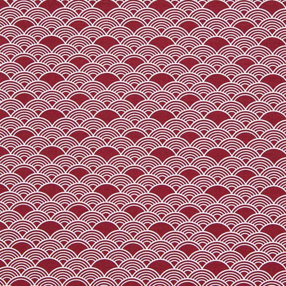Sábana Estampada Abánicos Grana - Ribes y Casals
