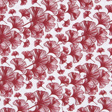 Sábana Estampada Ginkgo Biloba Granate - Ribes y Casals