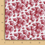 Sábana Estampada Ginkgo Biloba Granate - Ribes y Casals