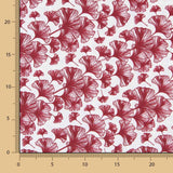Sábana Estampada Ginkgo Biloba Granate - Ribes y Casals