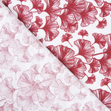 Sábana Estampada Ginkgo Biloba Granate - Ribes y Casals
