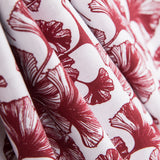 Sábana Estampada Ginkgo Biloba Granate - Ribes y Casals