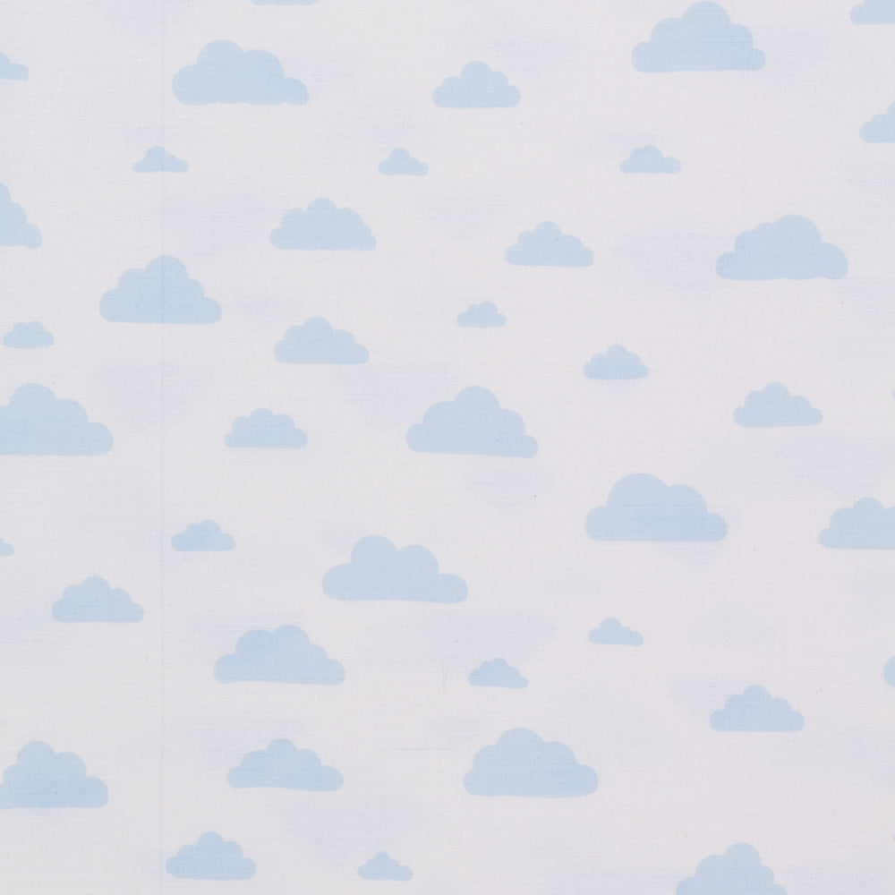 Sábana Estampada Nubes Azul - Ribes y Casals