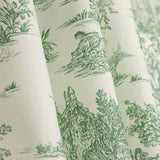 Sábana Toile Jouy Verde - Ribes y Casals