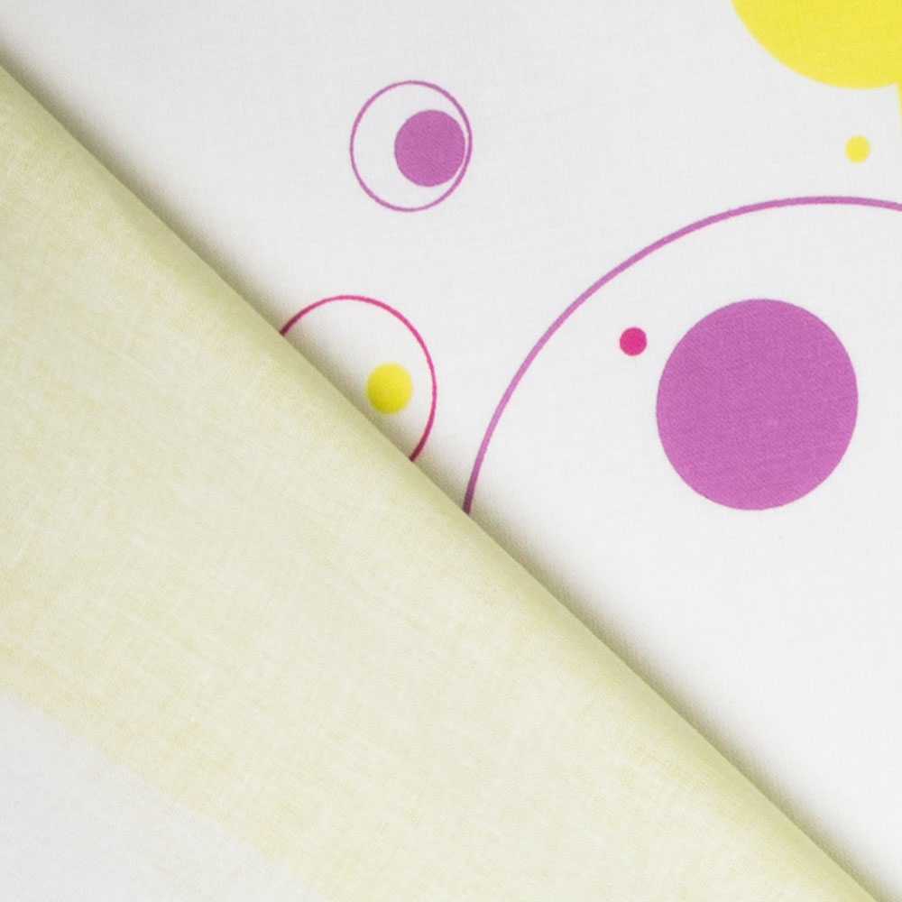 Sábana Algodón Verde Círculos - Ribes y Casals