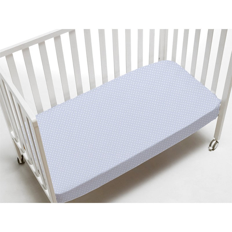 Sábana de Cuna Tolrà Lunar Fondo Celeste - Ribes y Casals