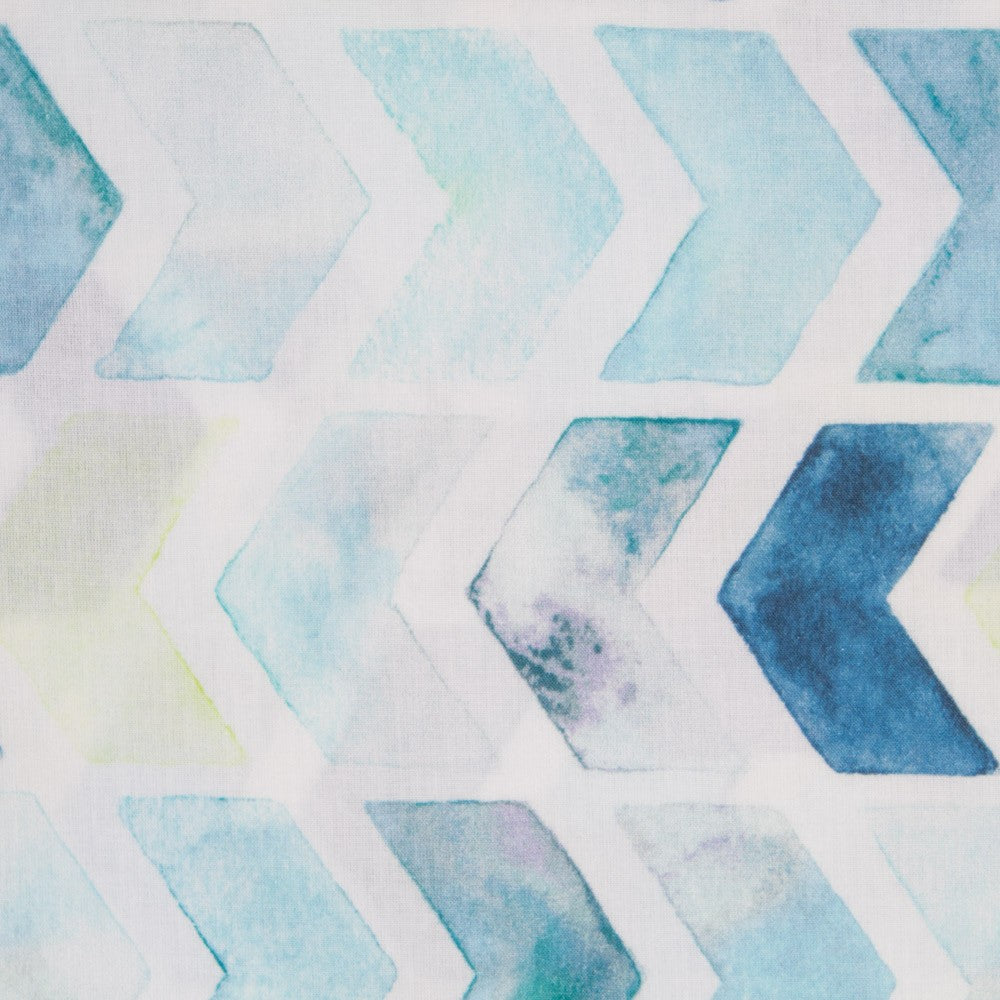 Sábana Estampada zigzag Azul - Ribes y Casals