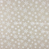 Yute Navidad Estampado Estrellas Blanco - Ribes y Casals