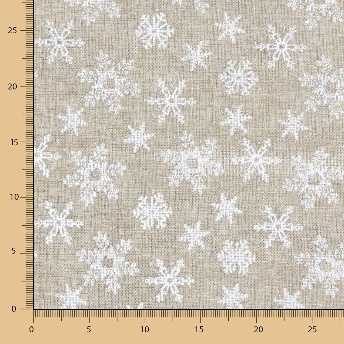 Yute Navidad Estampado Estrellas Blanco - Ribes y Casals