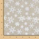 Yute Navidad Estampado Estrellas Blanco - Ribes y Casals