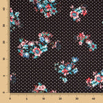 Sarga Bielástica Floral Negra - Ribes y Casals