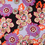 Sarga Bielástica Floral Retro Lila - Ribes y Casals