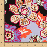 Sarga Bielástica Floral Retro Lila - Ribes y Casals